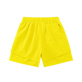 Sp5der Graffiti Logo Shorts – Multi-Color Spider Web Streetwear