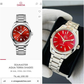Omega Seamaster Aqua Terra Red Dial