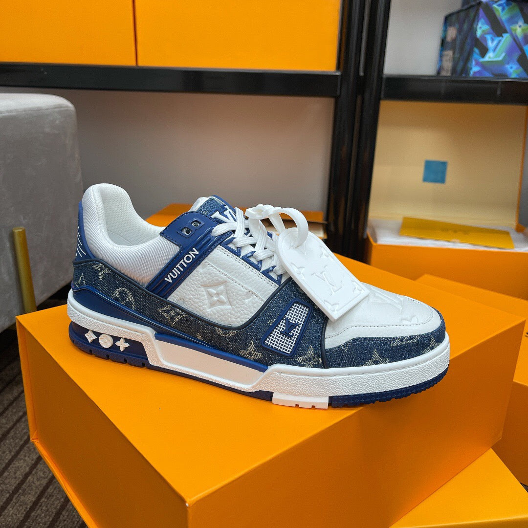 LV TRAINER SNEAKER BLUE