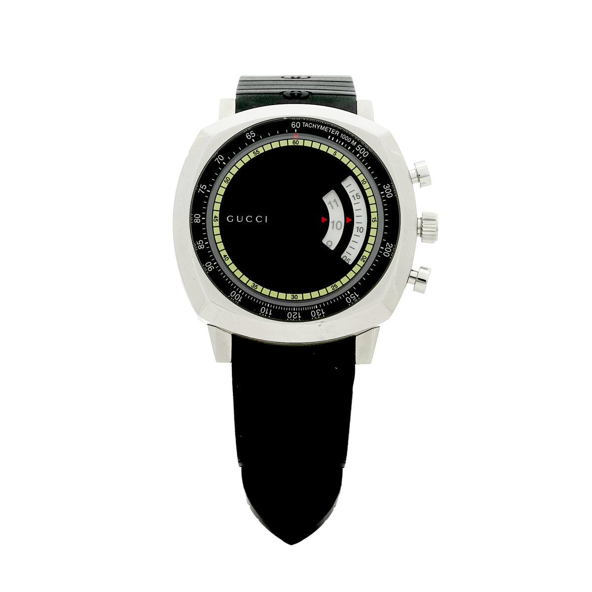 Gucci Grip – Stainless Steel Rubber 40mm | UA Grade | Designer Quartz