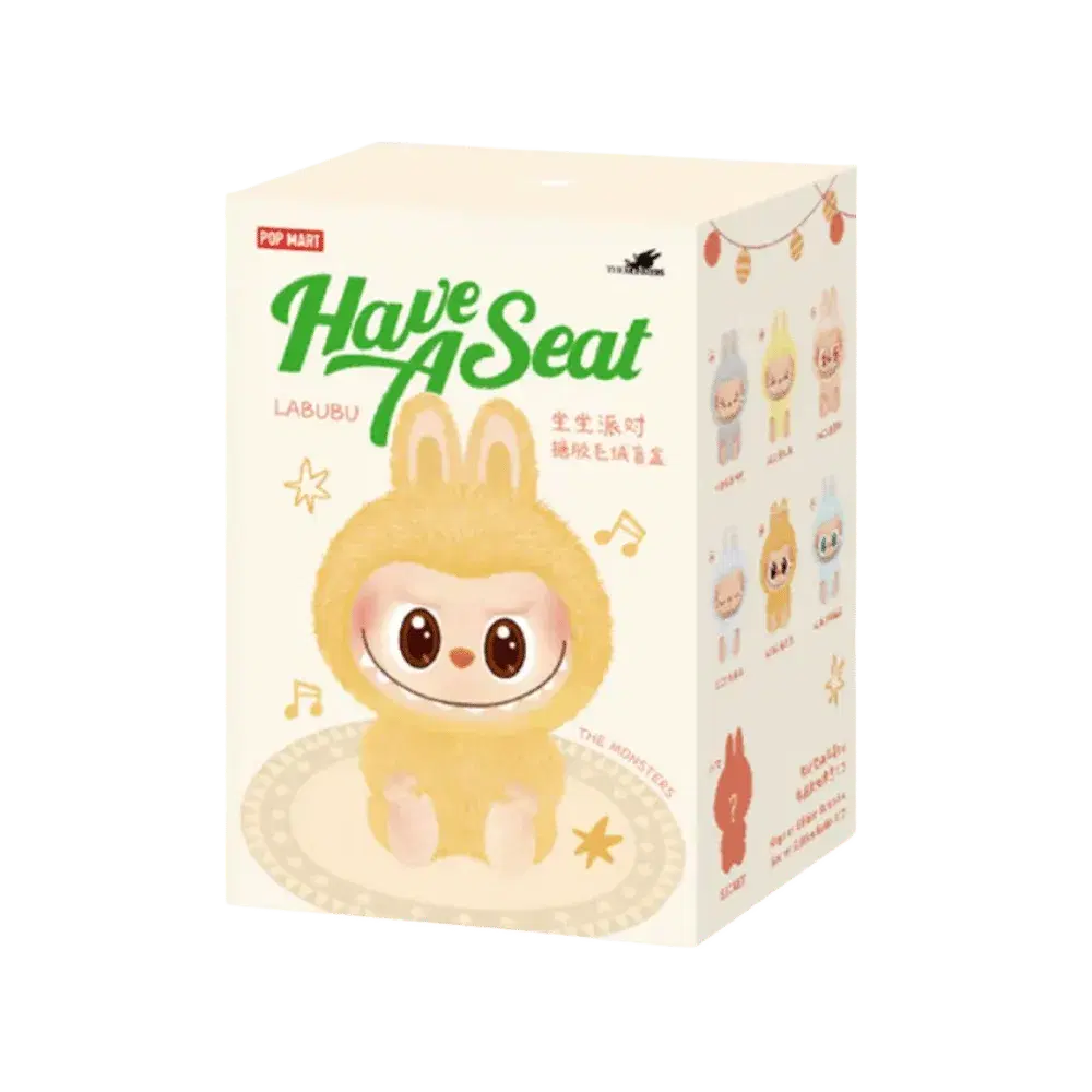 Pop Mart Labubu The Monsters Have a Seat Vinyl Plush Sealed Case Pack of 1