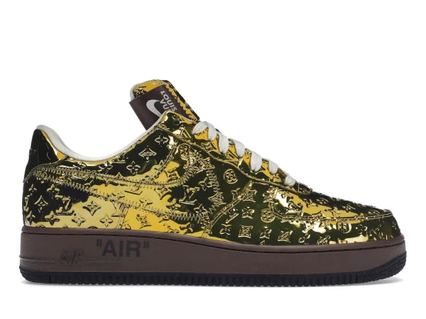 AF 1 LOUIS VUITTON OFF-WHITE METALLIC GOLD