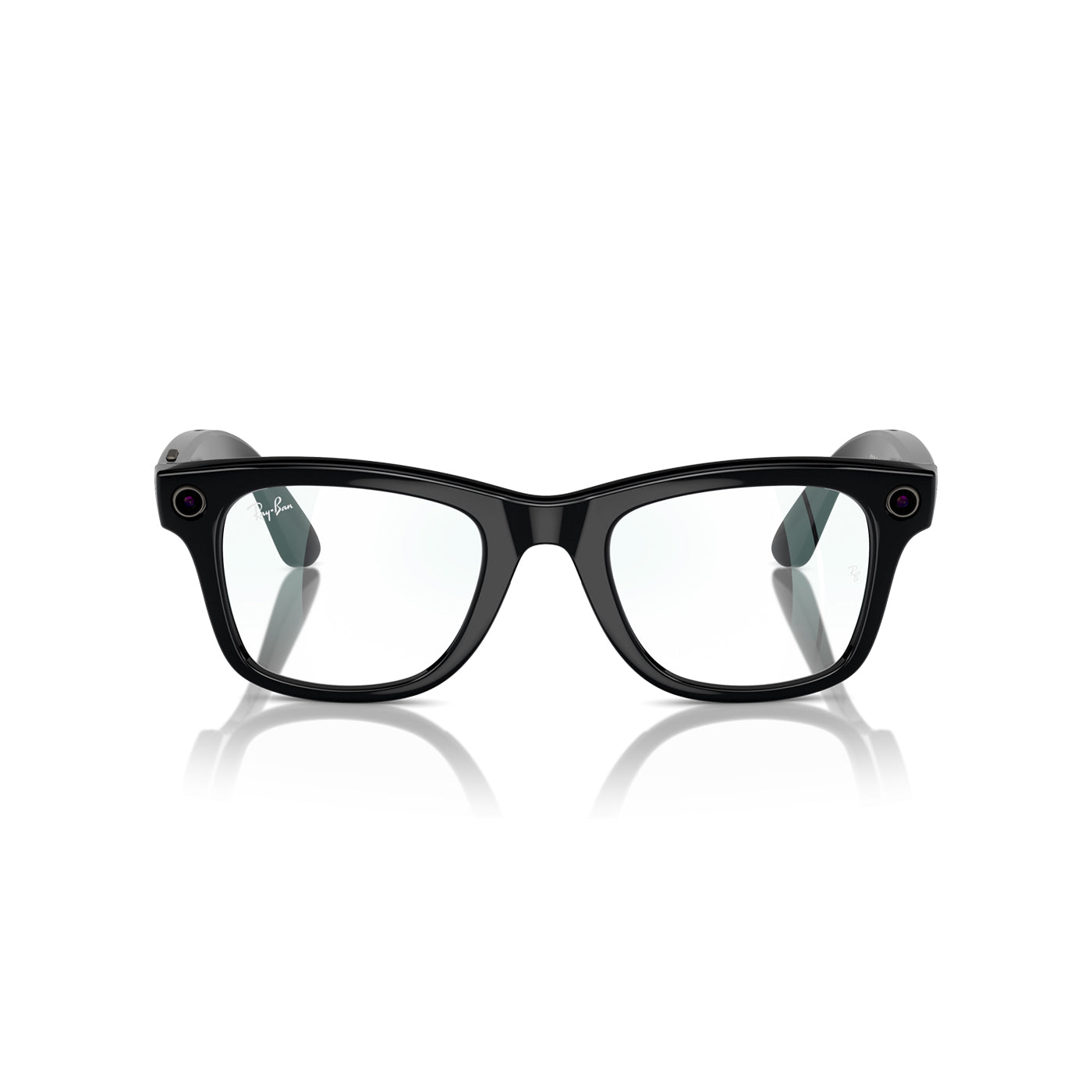 Smart Wayfarer – Shiny Black (AI-Enabled Glasses)